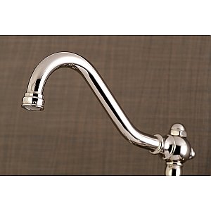 Kingston Brass KS3246AX Vintage Wall Mount Bathroom Faucet, Polished Nickel