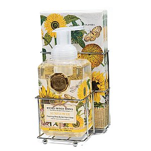 Michel Design Works Sunflower Foaming Hand Soap & Napkin Set
