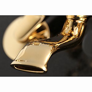 Kingston Brass KS269PB Kingston Tub Wall Mount Clawfoot Tub Faucet with Hand Shower, Polished Brass