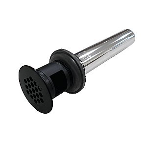 Kingston Brass KB5000MB Grid Bathroom Sink Drain with Overflow, 17 Gauge, Matte Black