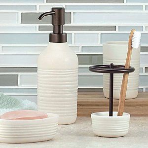 Elsa Ceramic Bathroom Soapdish