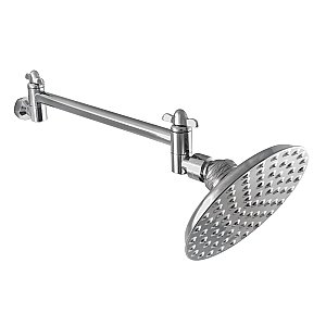 Kingston Brass CK135K1 Victorian 5" Showerhead with High Low Adjustable Arm - Polished Chrome