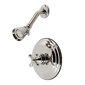 Kingston Brass KB3636AXSO Restoration Pressure Balanced Shower Faucet - Polished Nickel