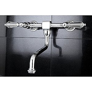 Kingston Brass KS1211WLL Wilshire Wall Mount Bathroom Faucet, Polished Chrome
