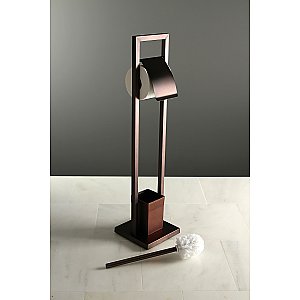 Kingston Brass SCC8345 Pedestal Toilet Paper Holder with Toilet Brush Holder - Oil Rubbed Bronze