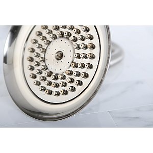 Kingston Brass K306C8 Vintage 6" Bell-Shaped Brass Shower Head - Brushed Nickel