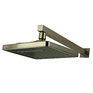 Kingston Brass KX4648CK Shower Scape 8" Square Shower Head with Shower Arm - Brushed Nickel