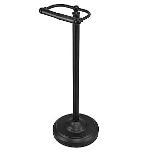 Kingston Brass CC2000 Vintage Freestanding Toilet Paper Holder - Matte Black