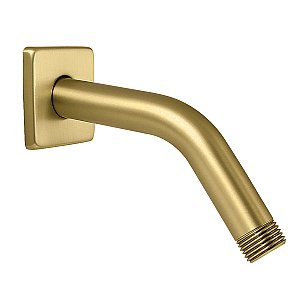 Kingston Brass K412K7 Claremont 7-Inch Shower Arm with Square Flange - Brushed Brass
