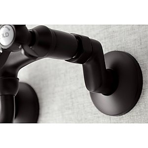 Kingston Brass KS116ORB Essex Two Handle Wall Mount Bathroom Faucet, Oil Rubbed Bronze