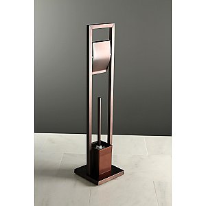 Kingston Brass SCC8345 Pedestal Toilet Paper Holder with Toilet Brush Holder - Oil Rubbed Bronze