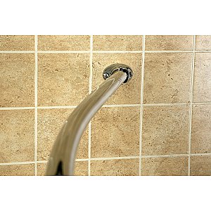 Kingston Brass CC3171 Edenscape 47"-60" Stainless Steel Adjustable Curved Shower Curtain Rod - Polished Chrome