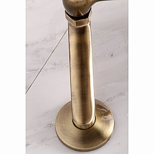 Kingston Brass KS269AB Kingston Tub Wall Mount Clawfoot Tub Faucet with Hand Shower, Antique Brass