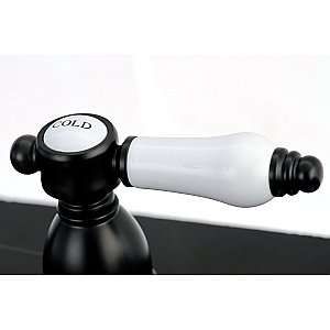 Kingston Brass KB1795BPLBS Bel-Air Widespread Kitchen Faucet with Brass Sprayer - Oil Rubbed Bronze