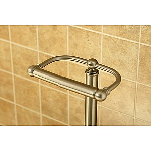 Kingston Brass CC2008 Vintage Freestanding Toilet Paper Holder - Brushed Nickel