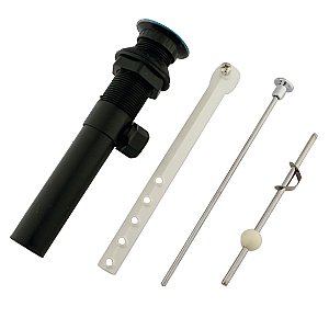 Kingston Brass KP1000 Plastic Pop-Up Bathroom Sink Drain with Overflow, Polished Chrome