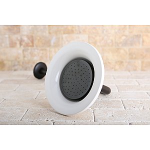 Kingston Brass P60ORBCK Victorian Sunflower Shower Head with 12-Inch Shower Arm - Oil Rubbed Bronze