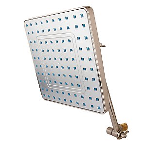 Kingston Brass KX4648K8 Fortress 8" Square Shower Head with 10" Shower Arm - Brushed Nickel
