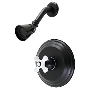Kingston Brass KB3630PXSO Restoration Pressure Balanced Shower Faucet - Matte Black