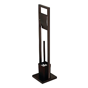 Kingston Brass SCC8345 Pedestal Toilet Paper Holder with Toilet Brush Holder - Oil Rubbed Bronze