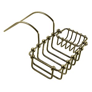 Kingston Brass CC2173 7" Swivel Soap and Sponge Holder, Antique Brass