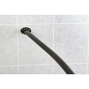 Kingston Brass CC3175 Edenscape 47"-60" Stainless Steel Adjustable Curved Shower Curtain Rod - Oil Rubbed Bronze