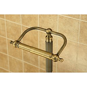 Kingston Brass CC2103 Georgian Freestanding Toilet Paper Holder - Antique Brass
