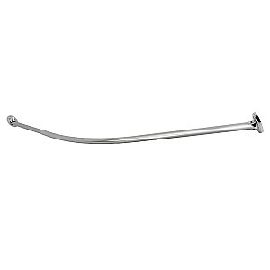 Kingston Brass CC7211 Edenscape 72" Stainless Steel Single Curved Shower Curtain Rod - Polished Chrome