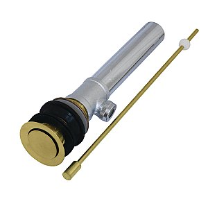 Fauceture KS8107 Pop-Up Bathroom Sink Drain without Overflow, Brushed Brass