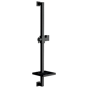Kingston Brass KX8260 Claremont 24" Shower Slide Bar with Soap Dish, Matte Black