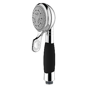 Kingston Brass K511A1 Kaiser 5-Function Hand Shower - Polished Chrome/Black