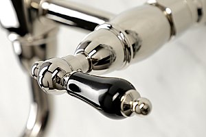 Kingston Brass KS1216PKL Duchess Wall Mount Bathroom Faucet, Polished Nickel