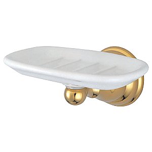 Kingston Brass BA5565PB Royale Wall-Mount Soap Dish, Polished Brass