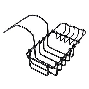 Kingston Brass CC2160 Clawfoot Tub Rim Soap and Sponge Holder, Matte Black
