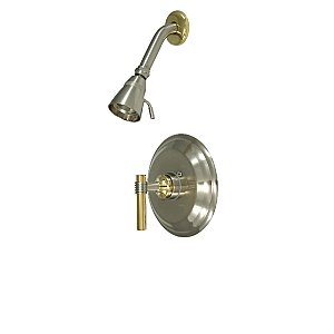 Kingston Brass KB2639MLSO Milano Shower Only - Brushed Nickel/Polished Brass