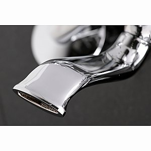 Kingston Brass KS269C Kingston Tub Wall Mount Clawfoot Tub Faucet with Hand Shower, Polished Chrome