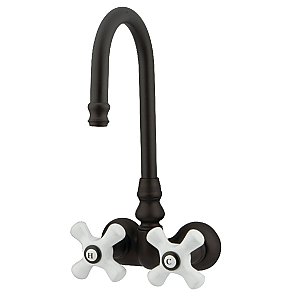 Kingston Brass CC79T5 Vintage 3-3/8-Inch Wall Mount Tub Faucet, Oil Rubbed Bronze