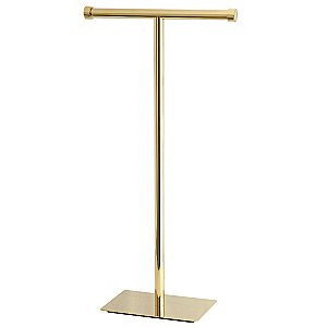 Kingston Brass CC8102 Claremont Freestanding Toilet Paper Stand - Polished Brass