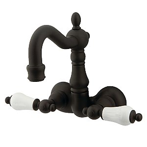 Kingston Brass CC1075T5 Vintage 3-3/8-Inch Wall Mount Tub Faucet, Oil Rubbed Bronze