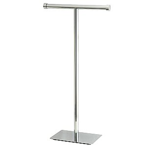 Kingston Brass CC8101 Claremont Freestanding Toilet Paper Stand - Polished Chrome