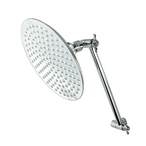 Kingston Brass CK136K1 Victorian Showerhead and High Low Adjustable Arm In Retail Packaging - Polished Chrome