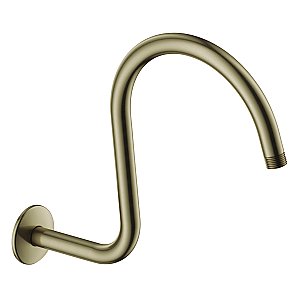 Kingston Brass K114C3 Restoration 14" Shower Arm with Flange - Antique Brass