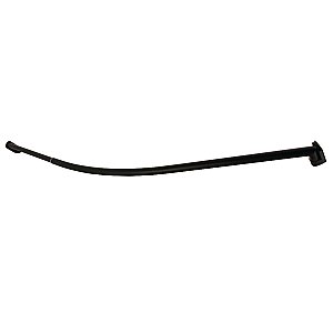 Kingston Brass CC6720 Edenscape 60"-72" Stainless Steel Adjustable Single Curved Shower Curtain Rod - Matte Black