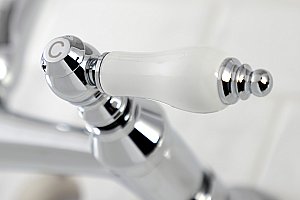 Kingston Brass KS3241PL Vintage Wall Mount Bathroom Faucet, Polished Chrome
