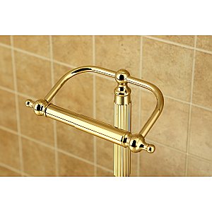 Kingston Brass CC2102 Georgian Freestanding Toilet Paper Holder - Polished Brass