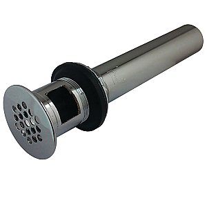 Kingston Brass KB5001 Grid Bathroom Sink Drain with Overflow, 17 Gauge, Polished Chrome