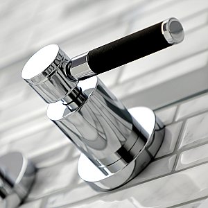 Kingston Brass KS8121DKL Kaiser 2-Handle Wall Mount Bathroom Faucet, Polished Chrome