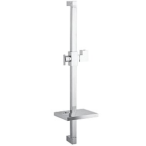 Kingston Brass KX8261 Claremont 24" Shower Slide Bar with Soap Dish, Polished Chrome