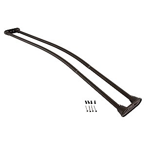 Kingston Brass CCD2175 Edenscape 60"-72" Stainless Steel Adjustable Double Curved Shower Curtain Rod - Oil Rubbed Bronze