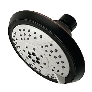 Kingston Brass KX1546 Vilbosch 5-Inch 5-Function Shower Head - Naples Bronze